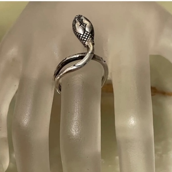 Stunning Vintage Mexico Snake Sterling Silver Ring With Fully Hallmarks - Picture 1 of 8